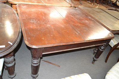 Lot 613 - Victorian mahogany extending dining table on...