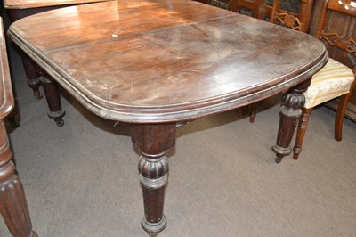 Lot 614 - Victorian mahogany extending dining table with...