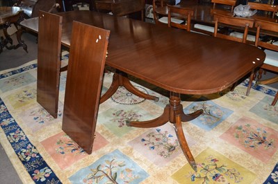 Lot 667 - A large Georgian style mahogany veneered...