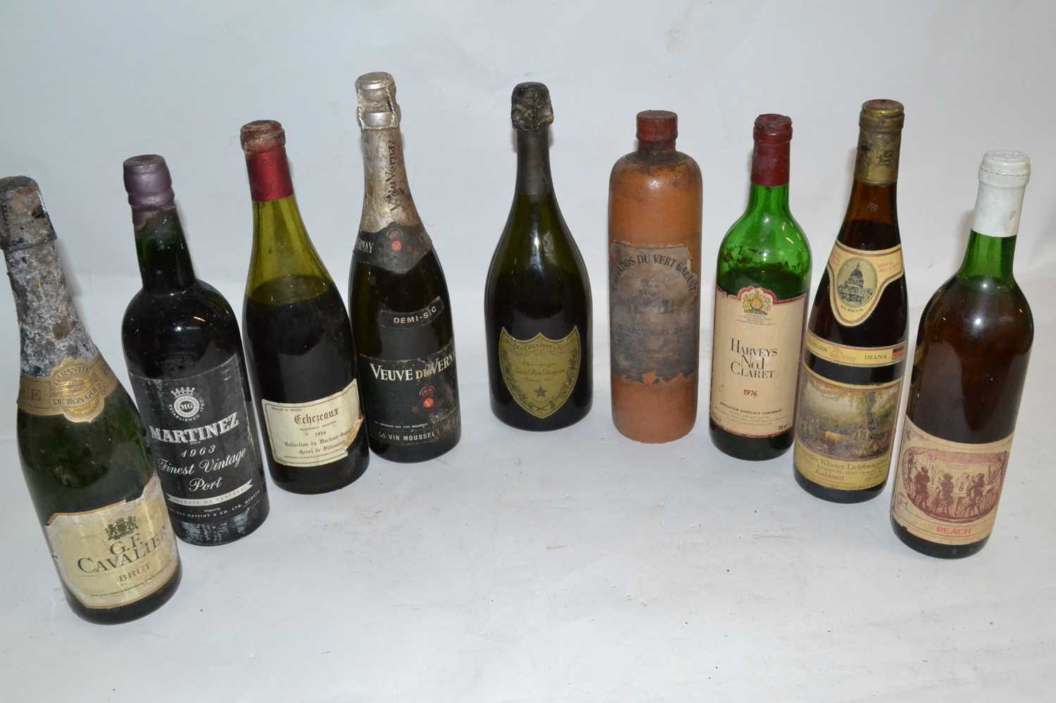 Lot 227 - 1970 Dom Perignon Champagne, 1963 Martinez...
