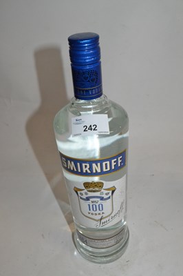 Lot 242 - Smirnoff Blue Vodka - 50%