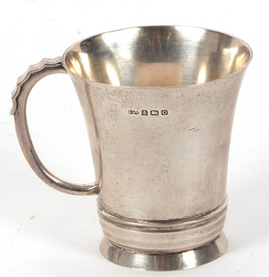 Lot 19 - George VI small silver tankard of plain form...