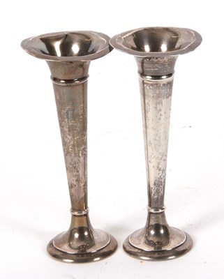Lot 23 - A pair of early 20th Century silver trumpet...