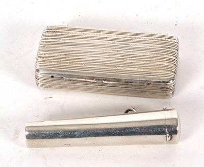 Lot 39 - Mixed Lot: An antique silver snuff box of...