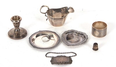 Lot 55 - Mixed Lot: Late Victorian small silver...
