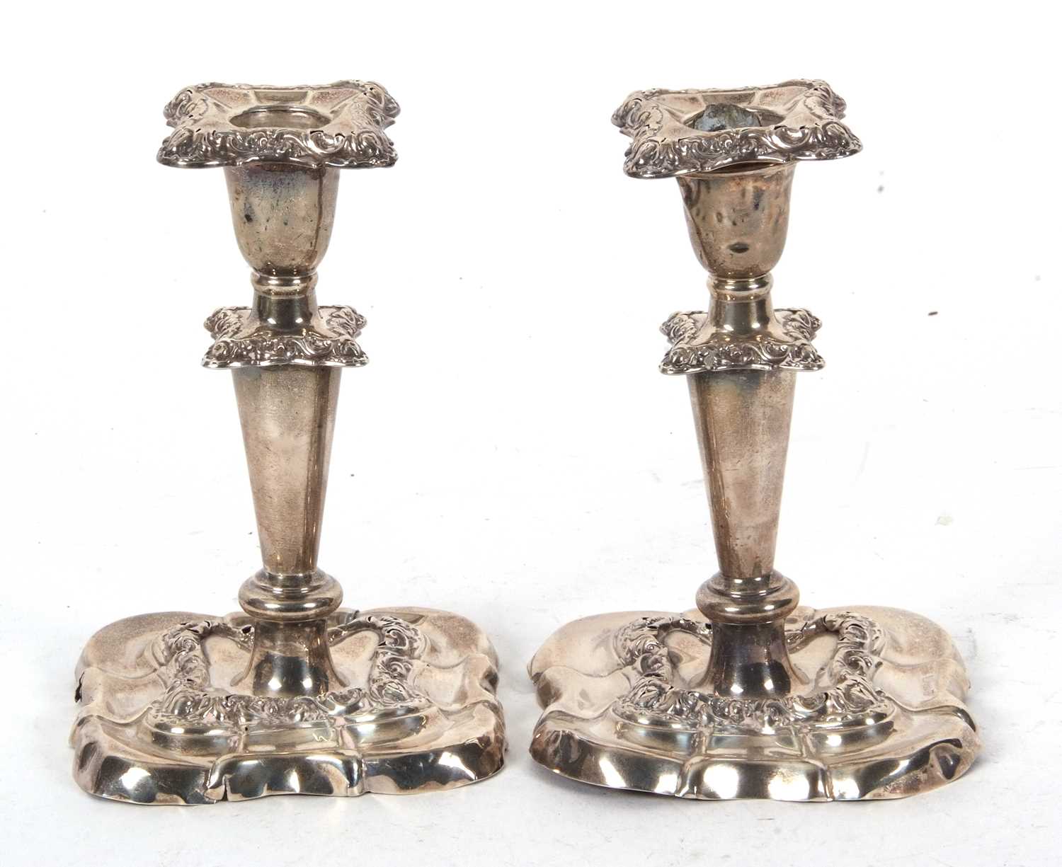 Lot 56 - A pair of early 20th Century silver...