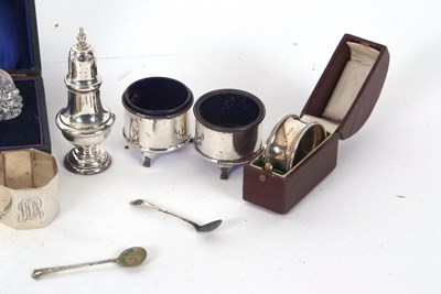 Lot 69 - Mixed Lot: George VI silver three piece...