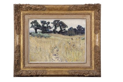 Lot 520 - M. Dureuil (French,1929-2011) Meadow landscape,...