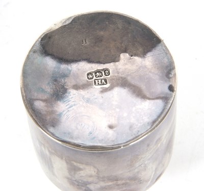 Lot 94 - A late Victorian small silver caddy of plain...