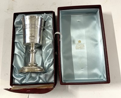 Lot 136 - A silver chalice by Garrard & Company,...