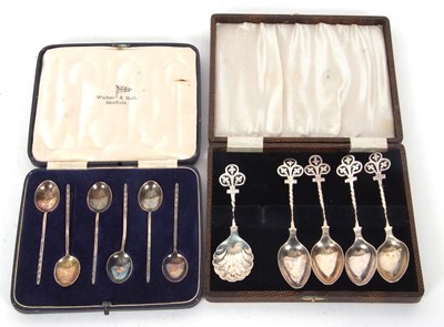 Lot 147 - Mixed Lot:  A cased set of four Victorian...