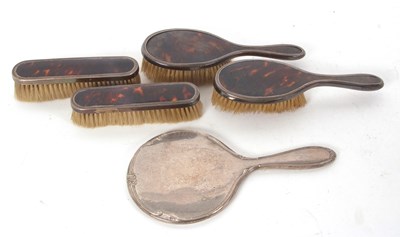 Lot 149 - Mixed Lot: George V silver backed hand mirror,...