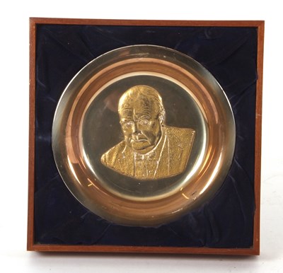 Lot 155 - A silver Churchill Centenary Trust plate,...