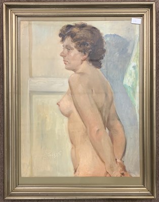 Lot 16 - Franz Peffer (German,1887-1937), Nude study of...