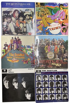 Lot 176 - Six Beatles 12" vinyl LPs, to include: - Sgt...