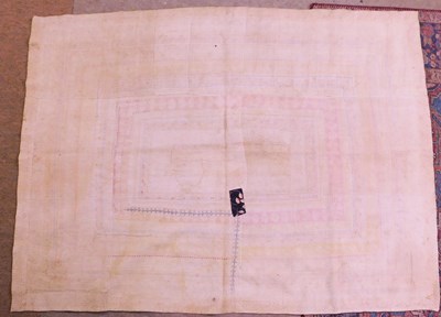 Lot 198 - Two Saami quilts, approx. 55 x 200cm & 110 x...