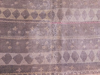 Lot 198 - Two Saami quilts, approx. 55 x 200cm & 110 x...