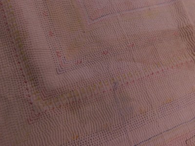 Lot 198 - Two Saami quilts, approx. 55 x 200cm & 110 x...