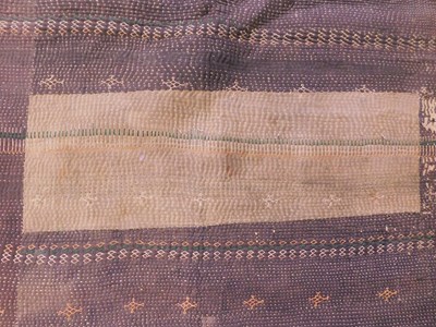 Lot 198 - Two Saami quilts, approx. 55 x 200cm & 110 x...