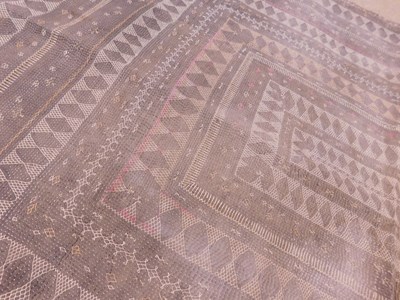 Lot 198 - Two Saami quilts, approx. 55 x 200cm & 110 x...