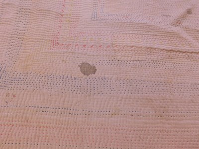 Lot 198 - Two Saami quilts, approx. 55 x 200cm & 110 x...