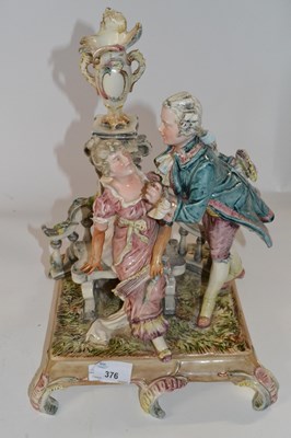 Lot 376 - 19th Century French Pottery Group