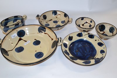 Lot 374 - N Lambert: Collection of Studio Pottery