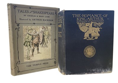 Lot 30 - Rackham Illust: Tales from Shakespeare and Romance of King Arthur
