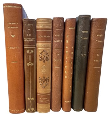 Lot 110 - FRENCH LANGUAGE FICTION: 7 titles all finely...