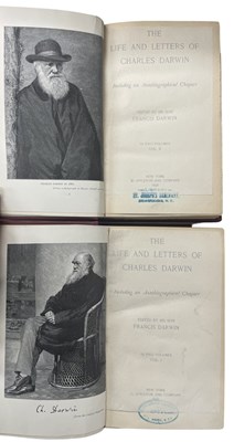 Lot 180 - FRANCIS DARWIN (Ed): THE LIFE AND LETTERS OF...