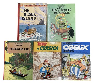 Lot 51 - TINTIN AND ASTERIX: 5 titles: HERGE: THE...