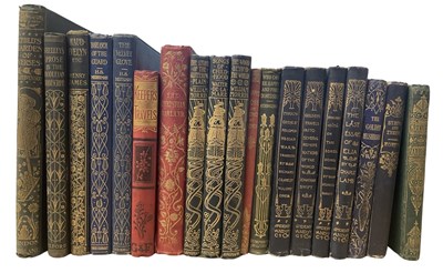 Lot 132 - A collection of 19 decoratively bound small...