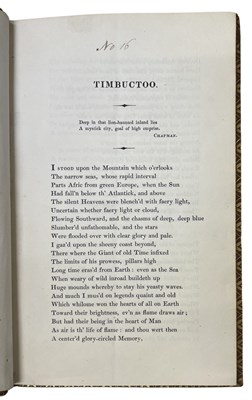 Lot 158 - ALFRED LORD TENNYSON: TIMBUCTOO - A POEM WHICH...