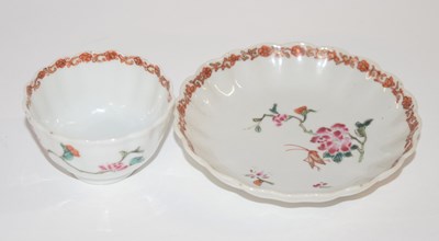 Lot 262 - Qianlong Famille Rose Teabowl and Saucer