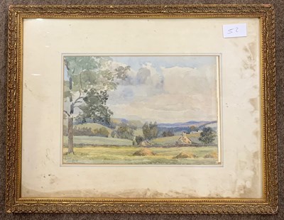 Lot 52 - Sir Alfred East RA (1844-1913), View of over...
