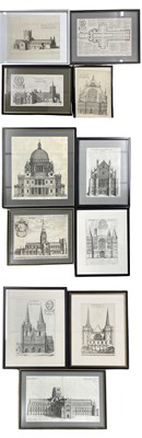 Lot 419 - A collection of 11 framed and glazed copper...