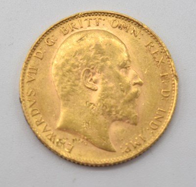Lot 3 - 1910 EDRVII gold full soverign
