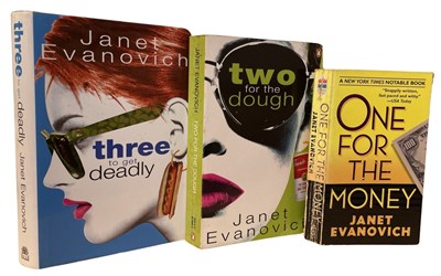 Lot 123 - JANET EVANOVICH INSCRIBED: 3 titles: ONE FOR...
