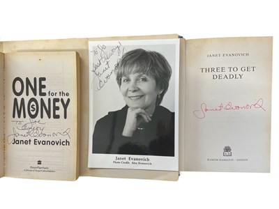 Lot 123 - JANET EVANOVICH INSCRIBED: 3 titles: ONE FOR...