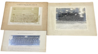 Lot 422 - Three British military large format...