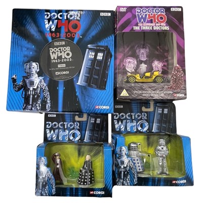 Lot 34 - A collection of four Corgi Dr Who models, to...