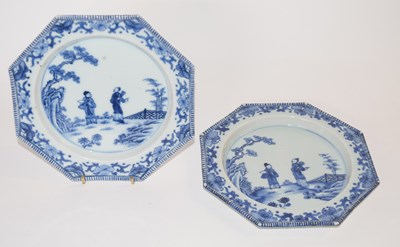 Lot 272 - Pair of Chinese Export Octagonal Plates