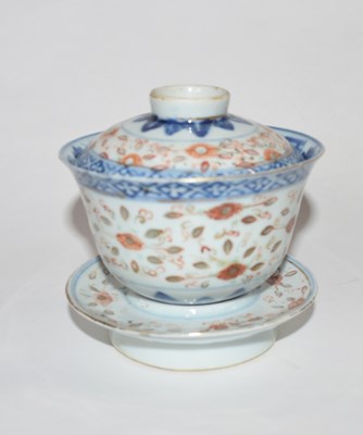 Lot 258 - A Chinese rice bowl cover and stand, 19th...