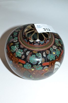 Lot 312 - A Cloisonne bowl and cover, the bowl raise on...