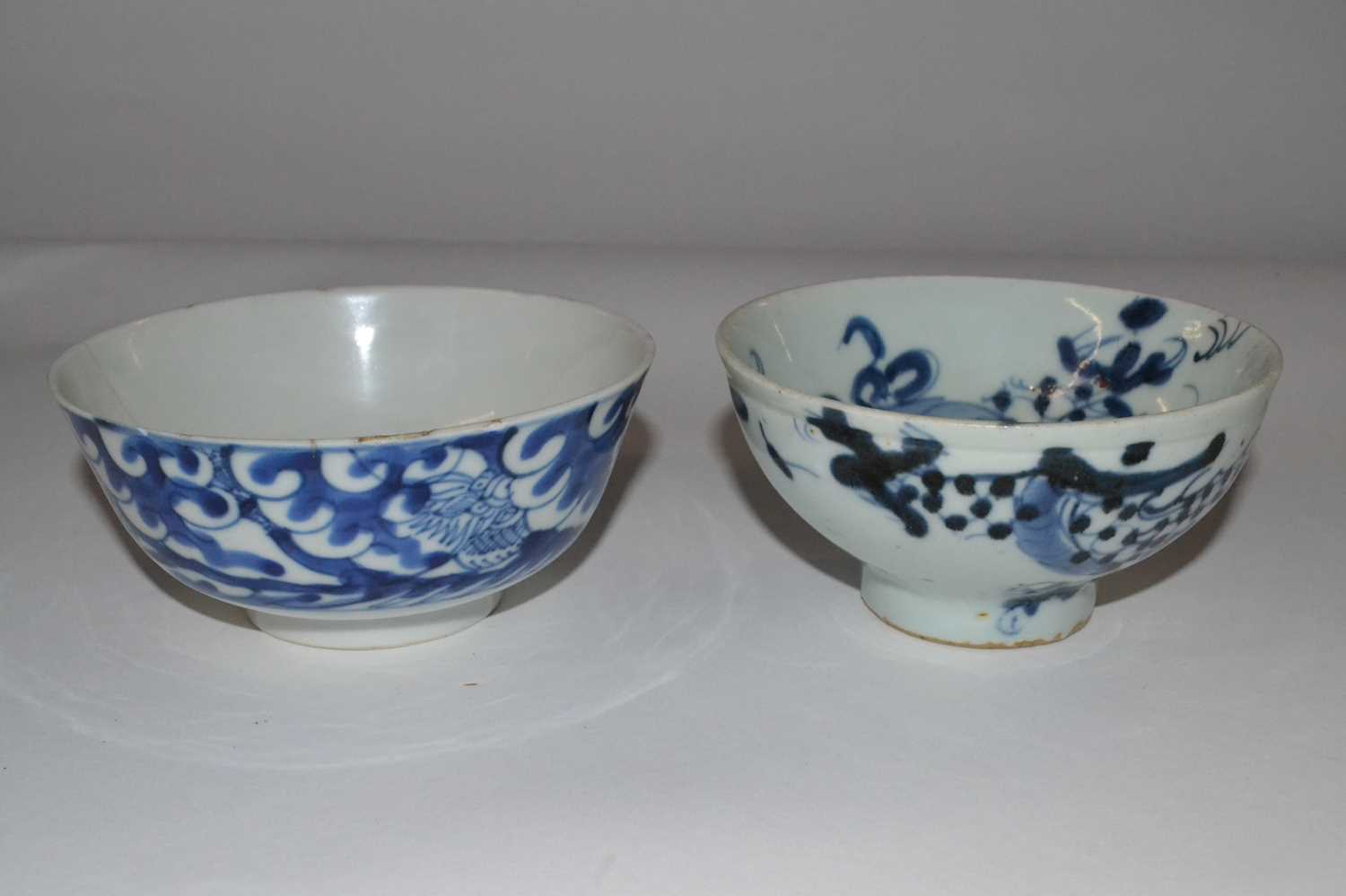 Lot 314 - Two 19th Century Chinese porcelain bowls, one...