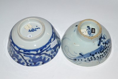 Lot 314 - Two 19th Century Chinese porcelain bowls, one...