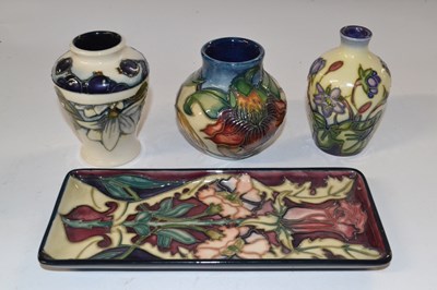 Lot 371 - A group of modern Moorcroft wares, all with...