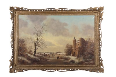 Lot 551 - Stephan de Haan (Dutch, b.1914) Winter...