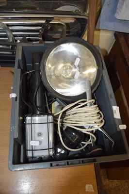 Lot 1027 - Box of various work lamps