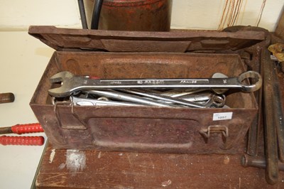 Lot 1057 - Mixed quantity of heavy duty spanners